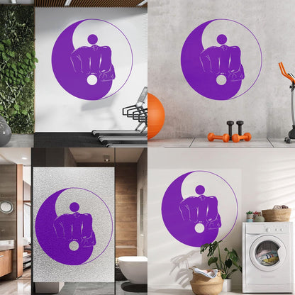 Wall Stickers Yin Yang Martial Arts Sports Fitnesscenter Fight Gymnastics Multi Color Selection