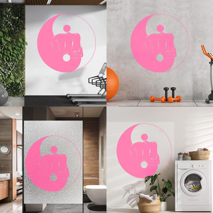 Wall Stickers Yin Yang Martial Arts Sports Fitnesscenter Fight Gymnastics Multi Color Selection