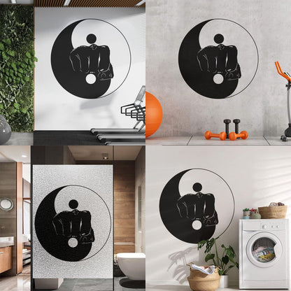 Wall Stickers Yin Yang Martial Arts Sports Fitnesscenter Fight Gymnastics Multi Color Selection