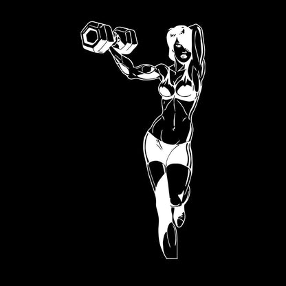 Miss Beautiful Fitnesscenter Muscle Dumbbells Figure Force Fine Carving Decals Equipped With Transfer Film Kit