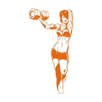 Miss Beautiful Fitnesscenter Muscle Dumbbells Figure Force Fine Carving Decals Equipped With Transfer Film Kit