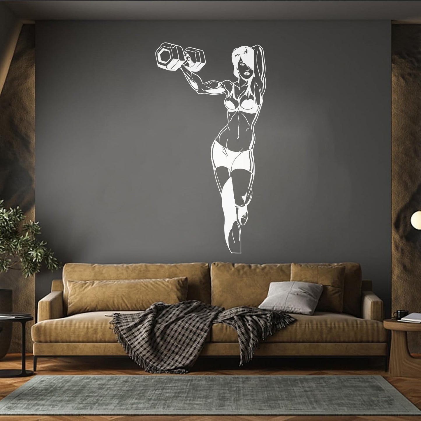 Miss Beautiful Fitnesscenter Muscle Dumbbells Figure Force Fine Carving Decals Equipped With Transfer Film Kit