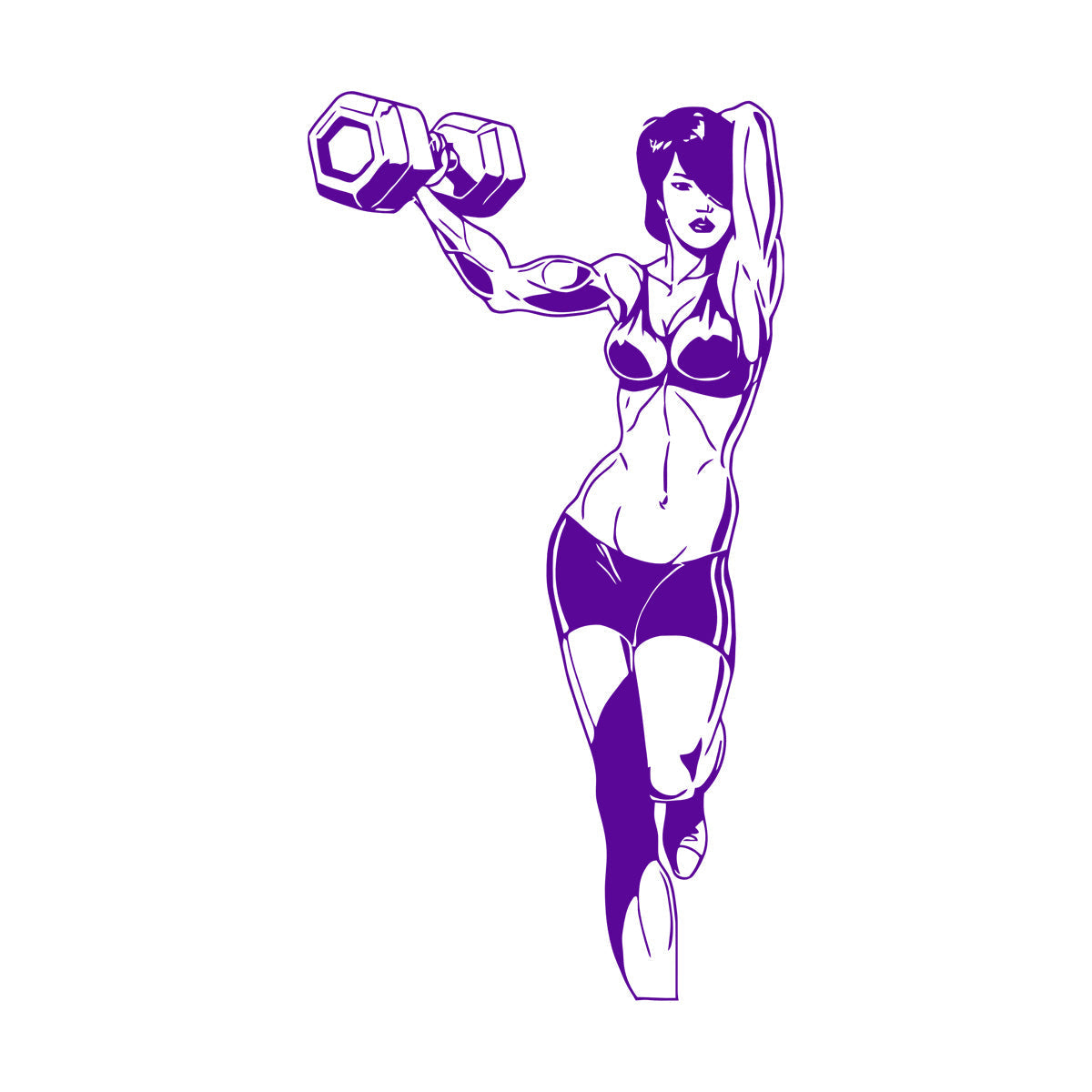 Miss Beautiful Fitnesscenter Muscle Dumbbells Figure Force Fine Carving Decals Equipped With Transfer Film Kit