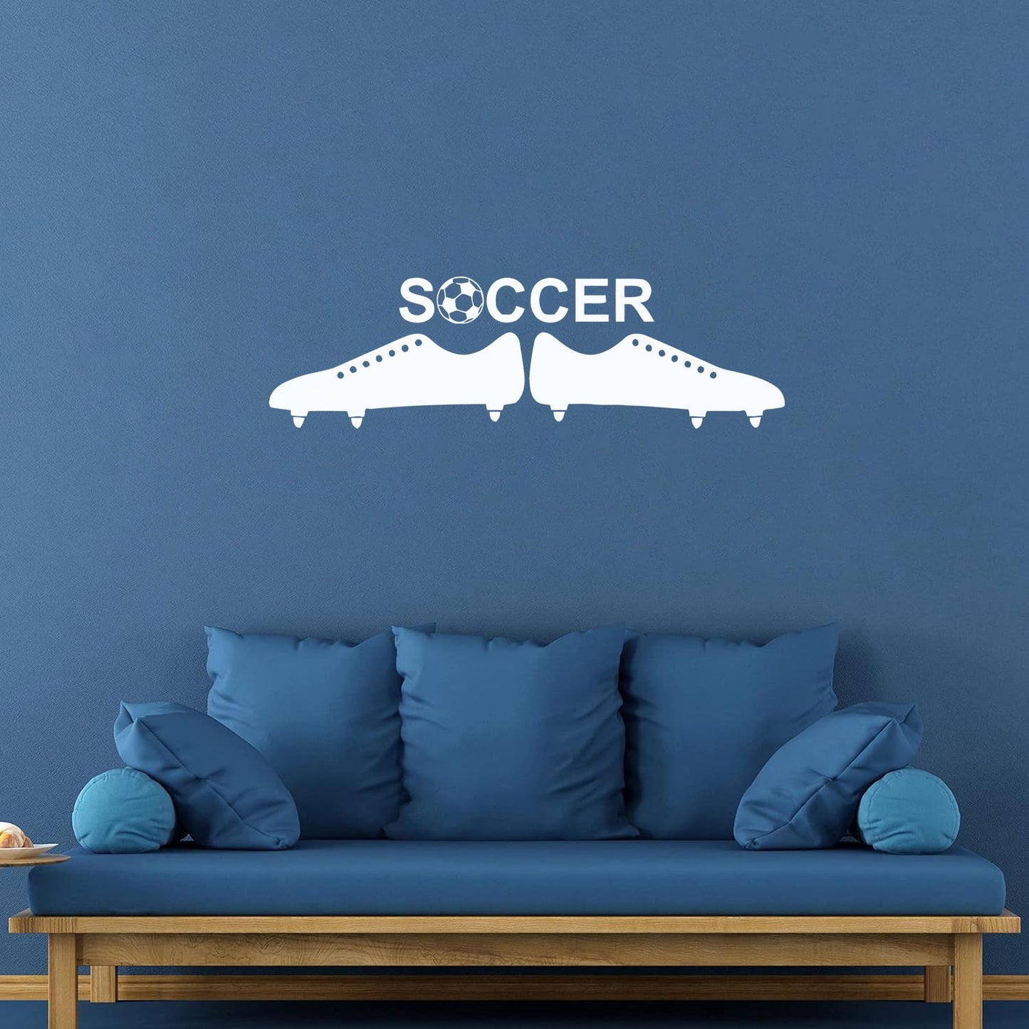 Vinyl Art Sticker Soccer Ball European Football Team Sports Man Easy Installation