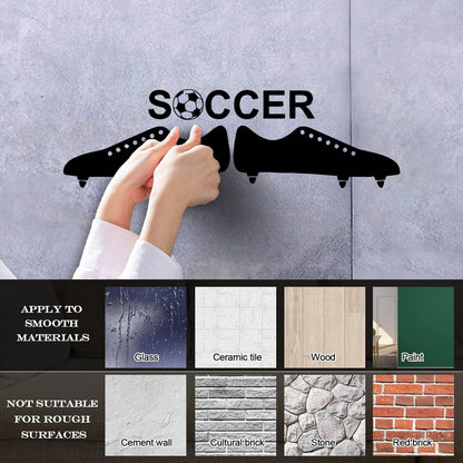 Vinyl Art Sticker Soccer Ball European Football Team Sports Man Easy Installation