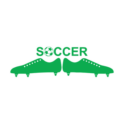 Vinyl Art Sticker Soccer Ball European Football Team Sports Man Easy Installation