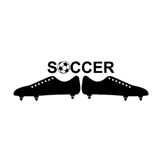 Vinyl Art Sticker Soccer Ball European Football Team Sports Man Easy Installation