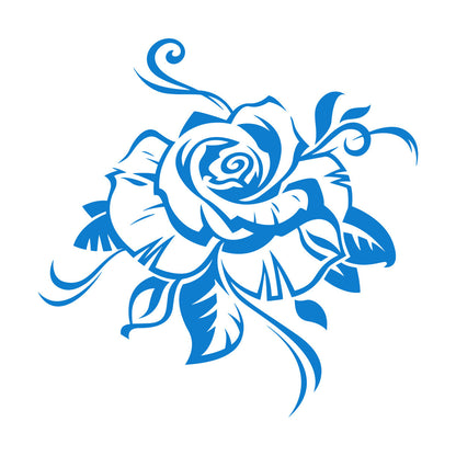 Wall Decals Rose Bud Gorgeous Flower Ornament Art Decoration