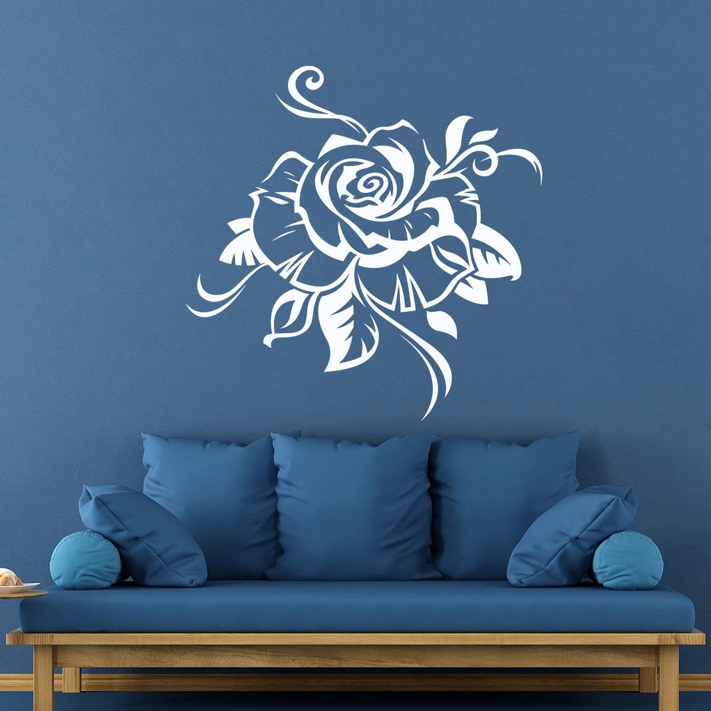 Wall Decals Rose Bud Gorgeous Flower Ornament Art Decoration