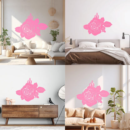 Vinyl Wall Decals Buds Rose Flowers Rosebud Wall Beautification
