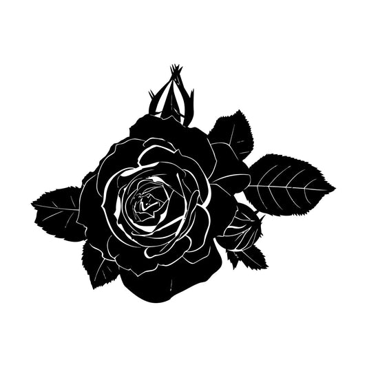 Vinyl Wall Decals Buds Rose Flowers Rosebud Wall Beautification