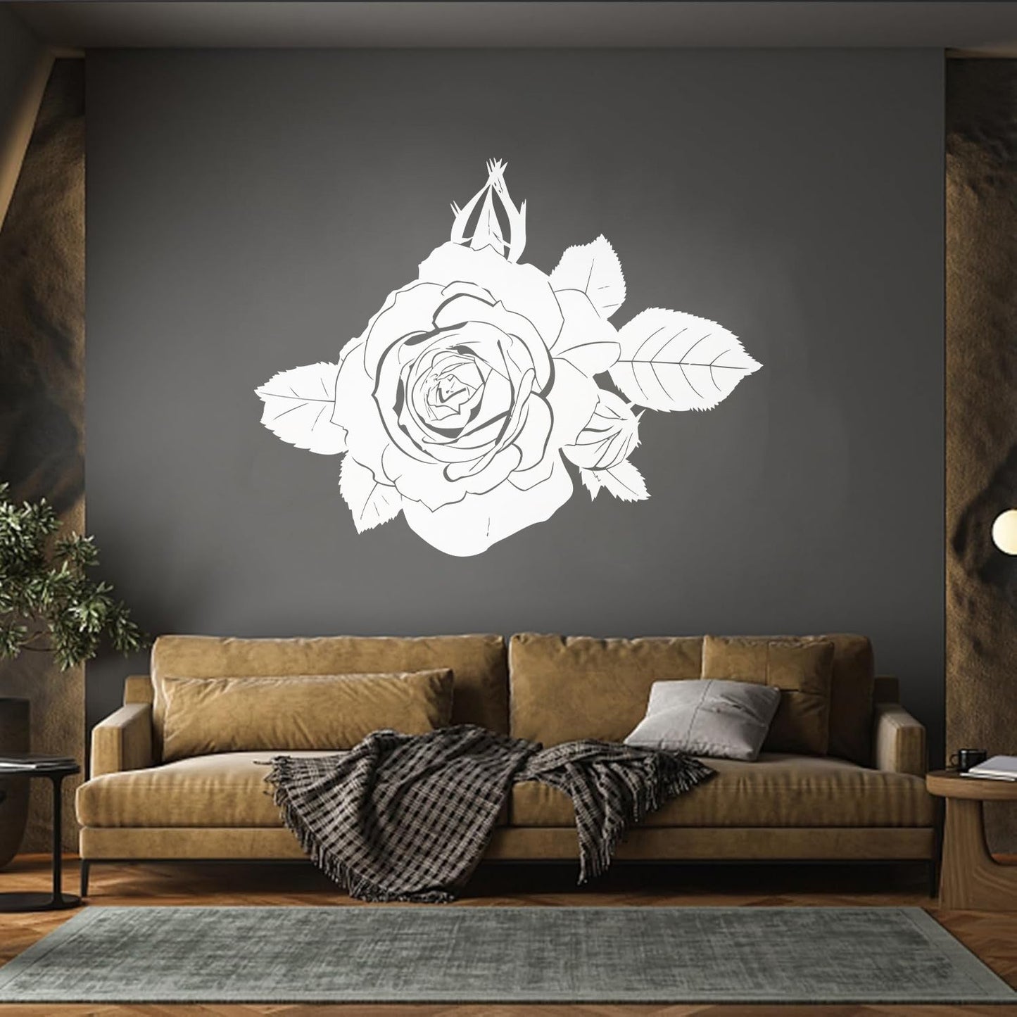 Vinyl Wall Decals Buds Rose Flowers Rosebud Wall Beautification
