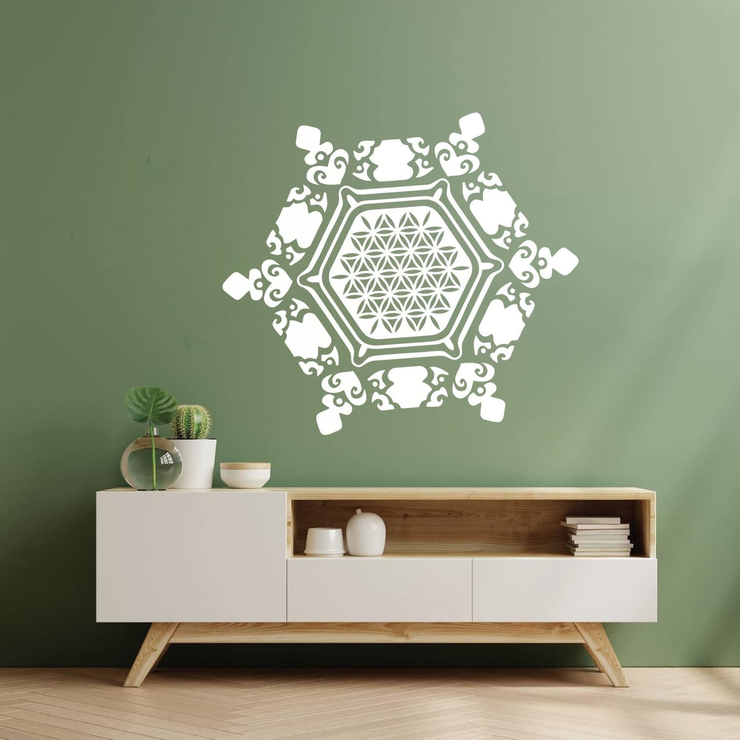 Wall Stickers Paster Paper Snowflake Water Crystal Flower Life Home Glass Stickers