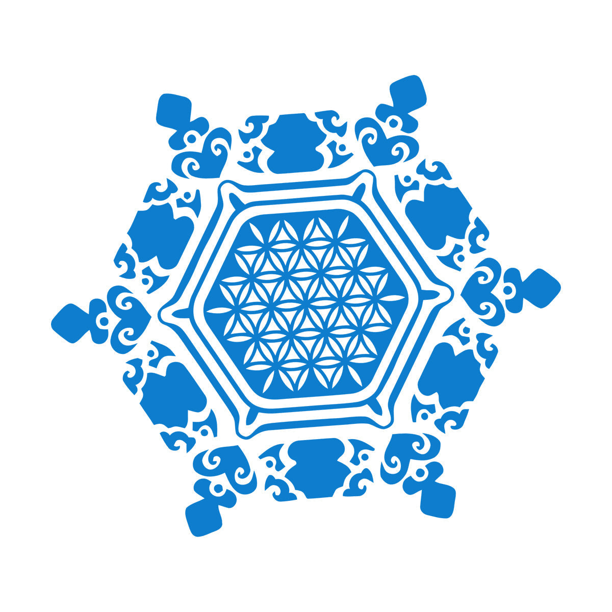 Wall Stickers Paster Paper Snowflake Water Crystal Flower Life Home Glass Stickers