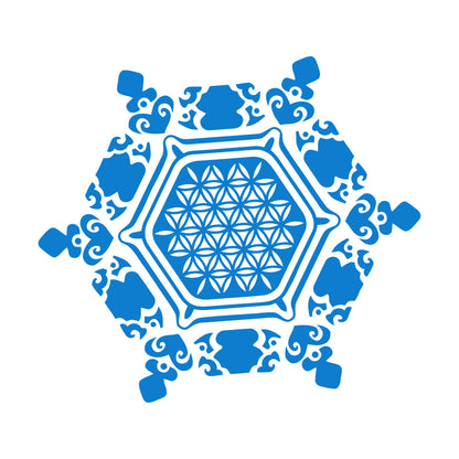 Wall Stickers Paster Paper Snowflake Water Crystal Flower Life Home Glass Stickers