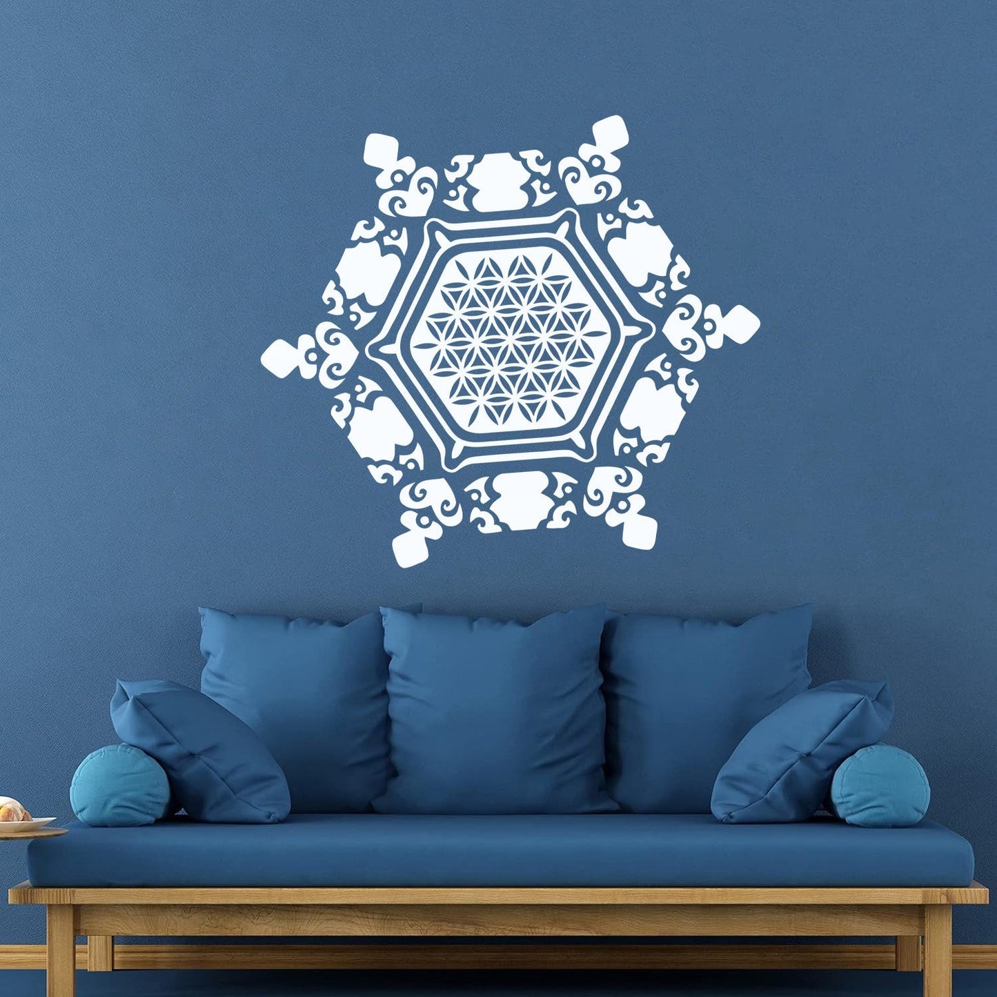 Wall Stickers Paster Paper Snowflake Water Crystal Flower Life Home Glass Stickers