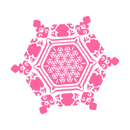 Wall Stickers Paster Paper Snowflake Water Crystal Flower Life Home Glass Stickers