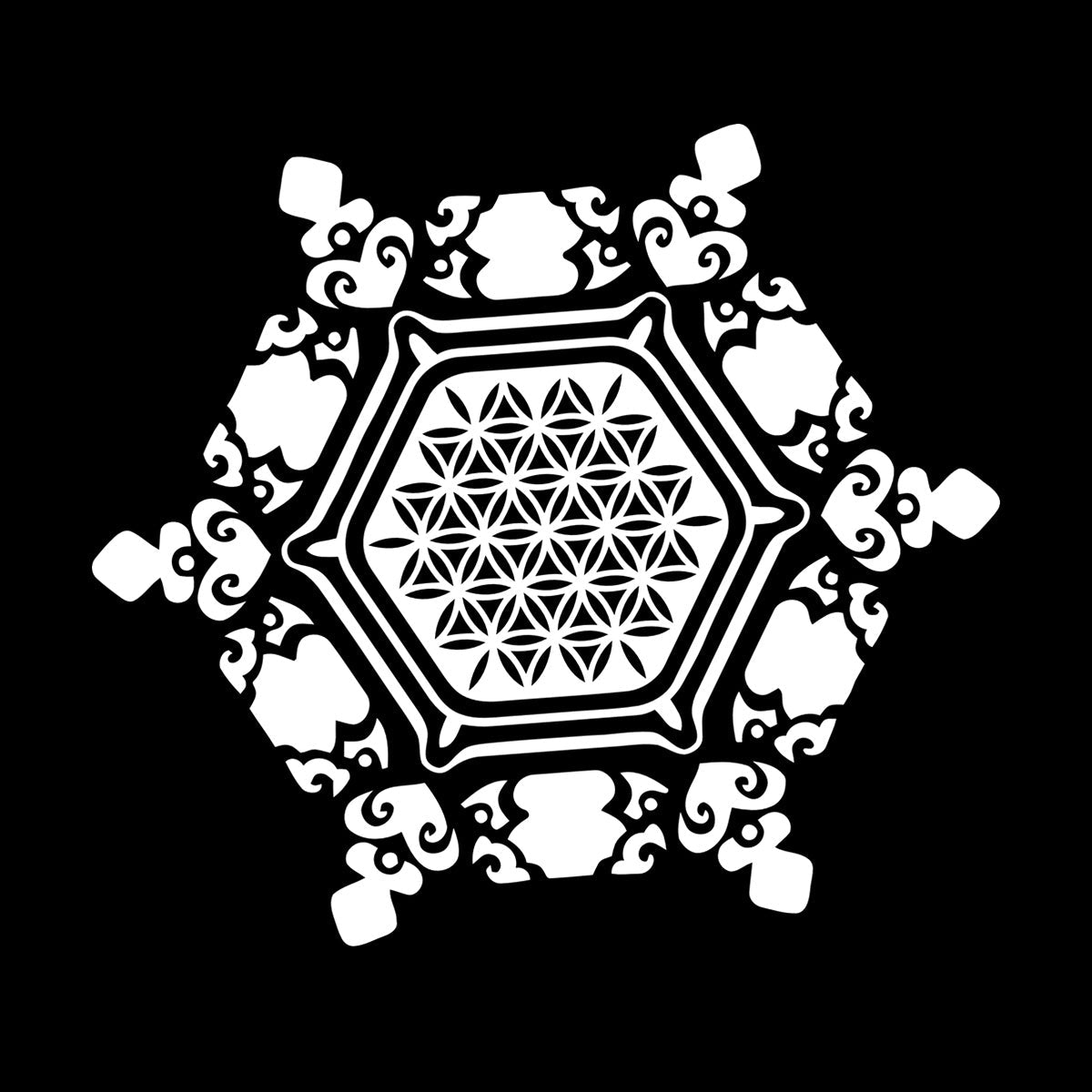 Wall Stickers Paster Paper Snowflake Water Crystal Flower Life Home Glass Stickers