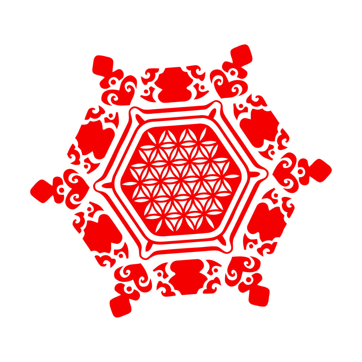 Wall Stickers Paster Paper Snowflake Water Crystal Flower Life Home Glass Stickers