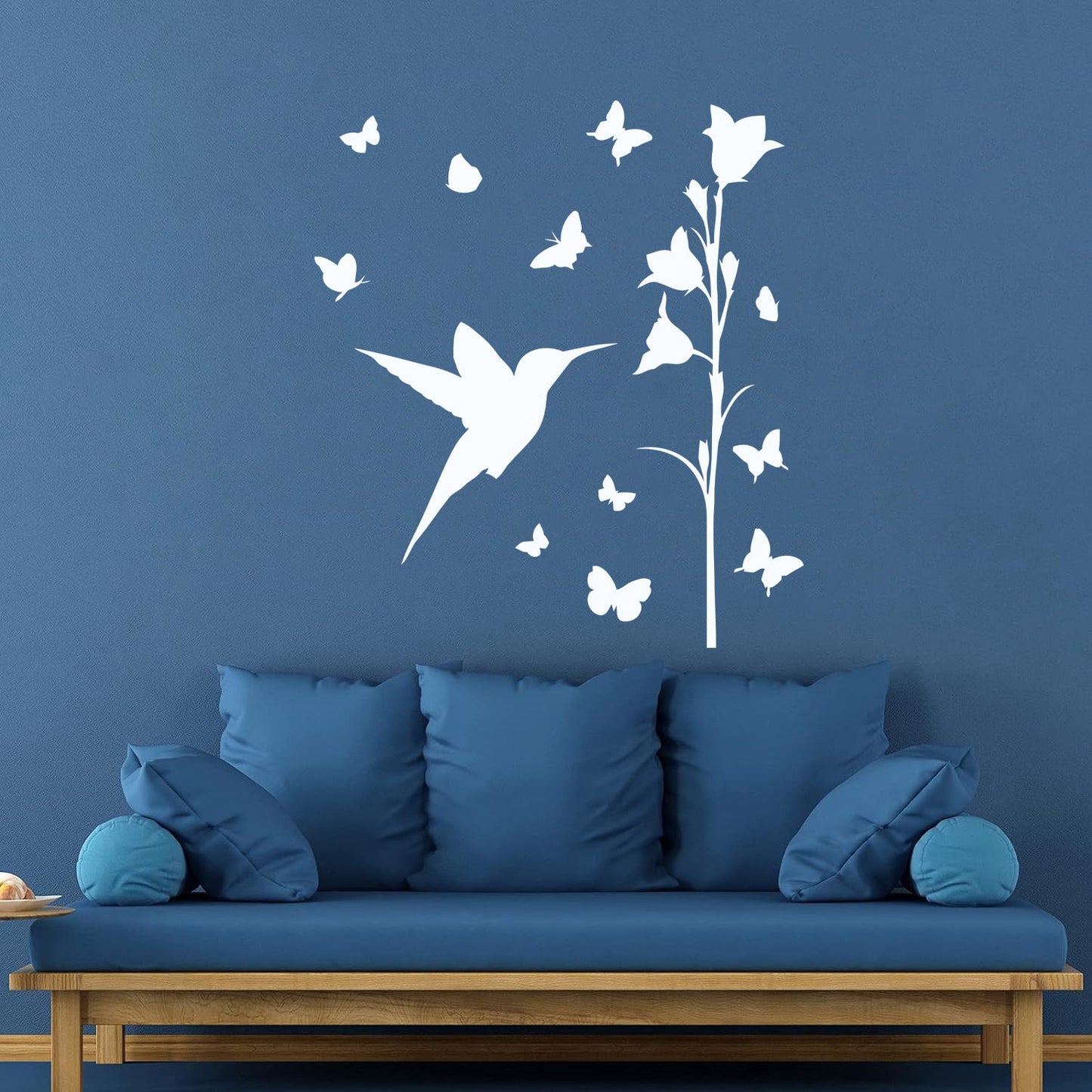 Bird Butterfly Flower Beautiful Lettering Stickers Art Mural Painting
