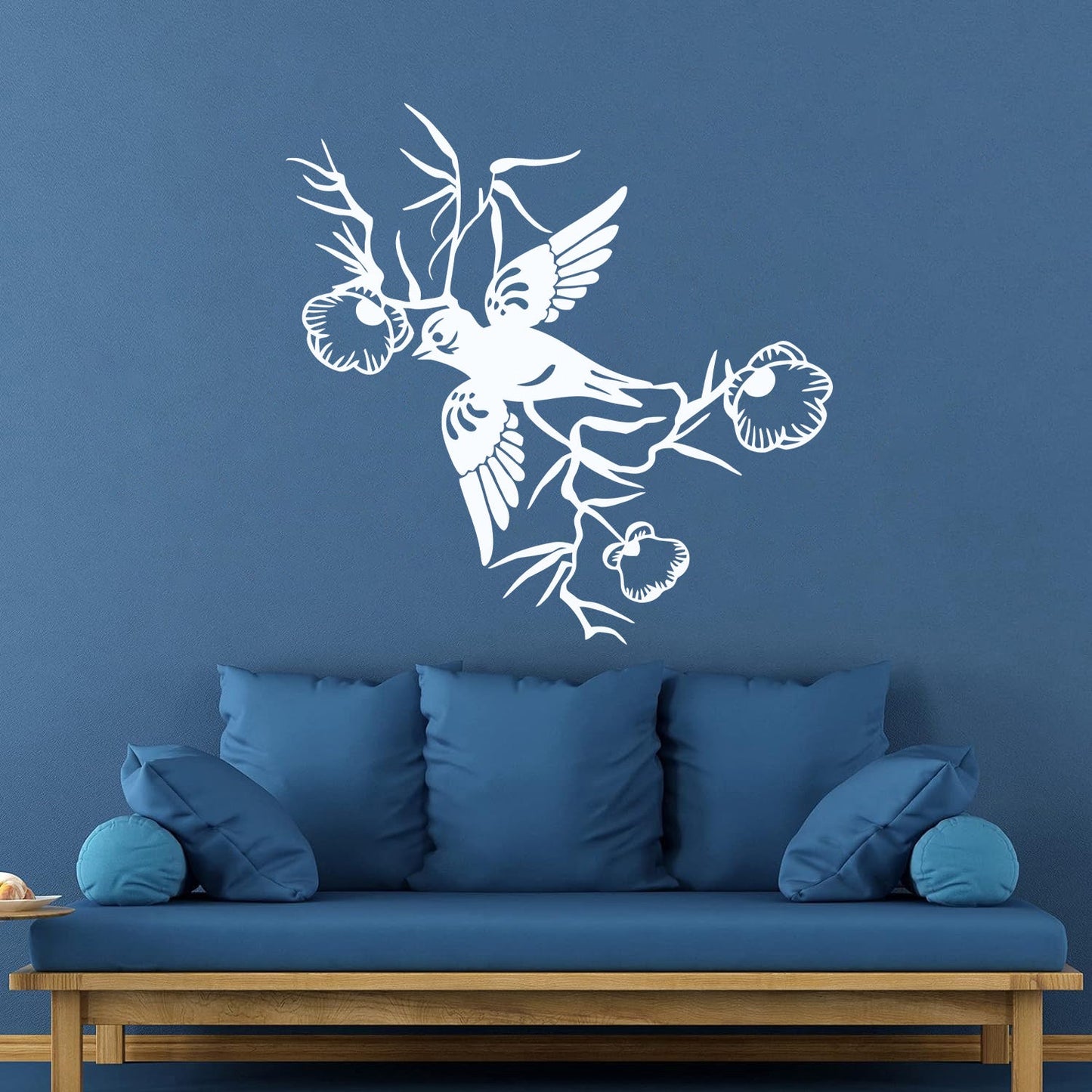Wall Decals Paster Paper Bird Swallow Flowers Animals Branch Beautiful Multiple Size Options