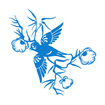 Wall Decals Paster Paper Bird Swallow Flowers Animals Branch Beautiful Multiple Size Options