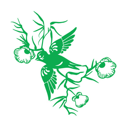 Wall Decals Paster Paper Bird Swallow Flowers Animals Branch Beautiful Multiple Size Options