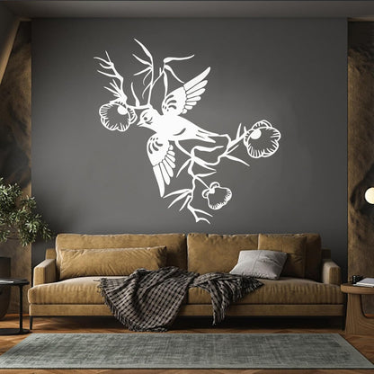 Wall Decals Paster Paper Bird Swallow Flowers Animals Branch Beautiful Multiple Size Options