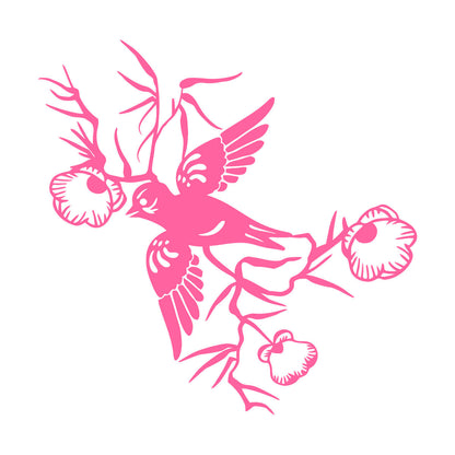Wall Decals Paster Paper Bird Swallow Flowers Animals Branch Beautiful Multiple Size Options