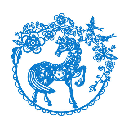 Vinyl Wall Stickers Fairy Story Little Pony Paradise Birds Flowers Berries Easy Installation