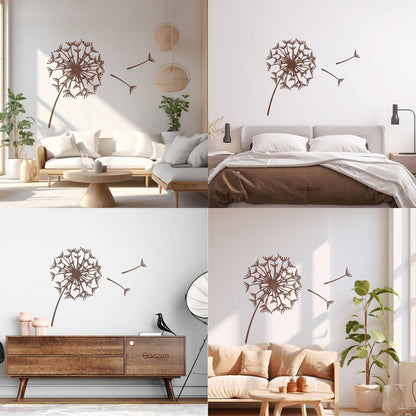 Vinyl Wall Decals Abstract Flower Bud Dandelion Parachute Multiple Size Options
