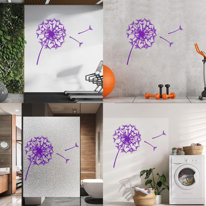 Vinyl Wall Decals Abstract Flower Bud Dandelion Parachute Multiple Size Options