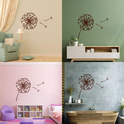 Vinyl Wall Decals Abstract Flower Bud Dandelion Parachute Multiple Size Options