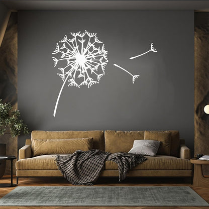 Vinyl Wall Decals Abstract Flower Bud Dandelion Parachute Multiple Size Options