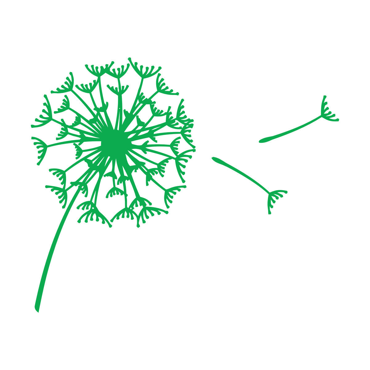 Vinyl Wall Decals Abstract Flower Bud Dandelion Parachute Multiple Size Options