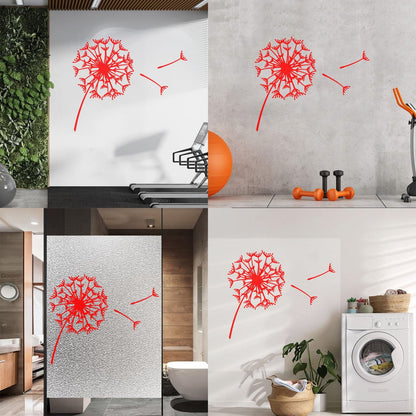 Vinyl Wall Decals Abstract Flower Bud Dandelion Parachute Multiple Size Options