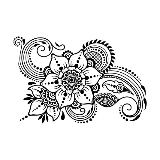 Wall Stickers Abstract Flowers Bouquet Floral Natural Garden Wall Beautification