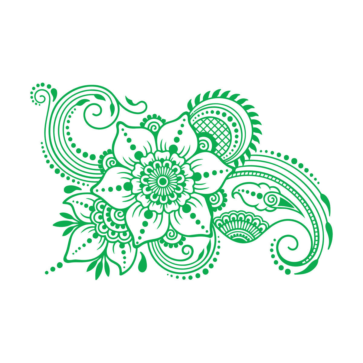 Wall Stickers Abstract Flowers Bouquet Floral Natural Garden Wall Beautification