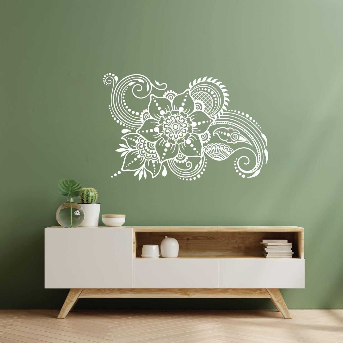 Wall Stickers Abstract Flowers Bouquet Floral Natural Garden Wall Beautification