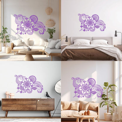 Wall Stickers Abstract Flowers Bouquet Floral Natural Garden Wall Beautification
