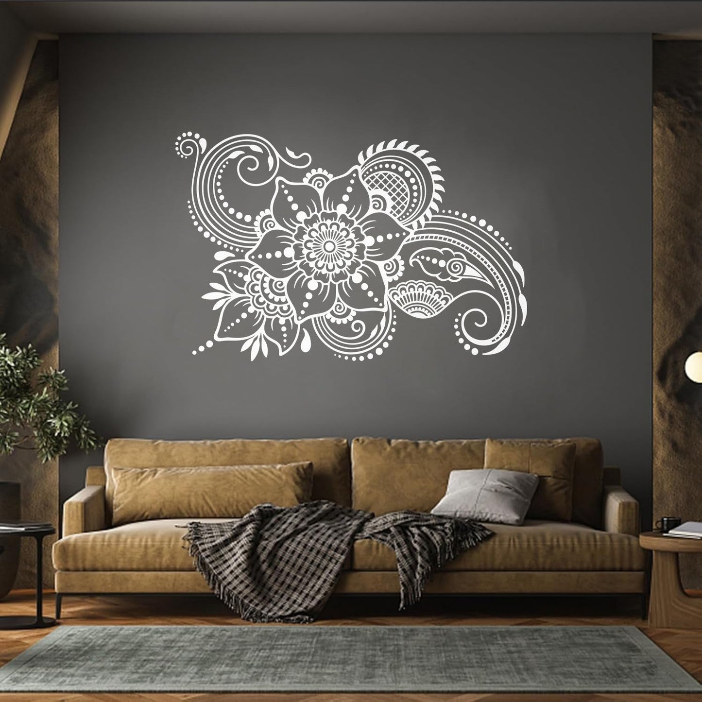 Wall Stickers Abstract Flowers Bouquet Floral Natural Garden Wall Beautification