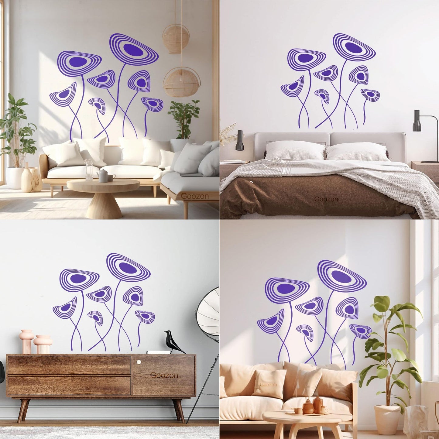 Fine Carving Decals Abstract Flowers House Car Body Decoration