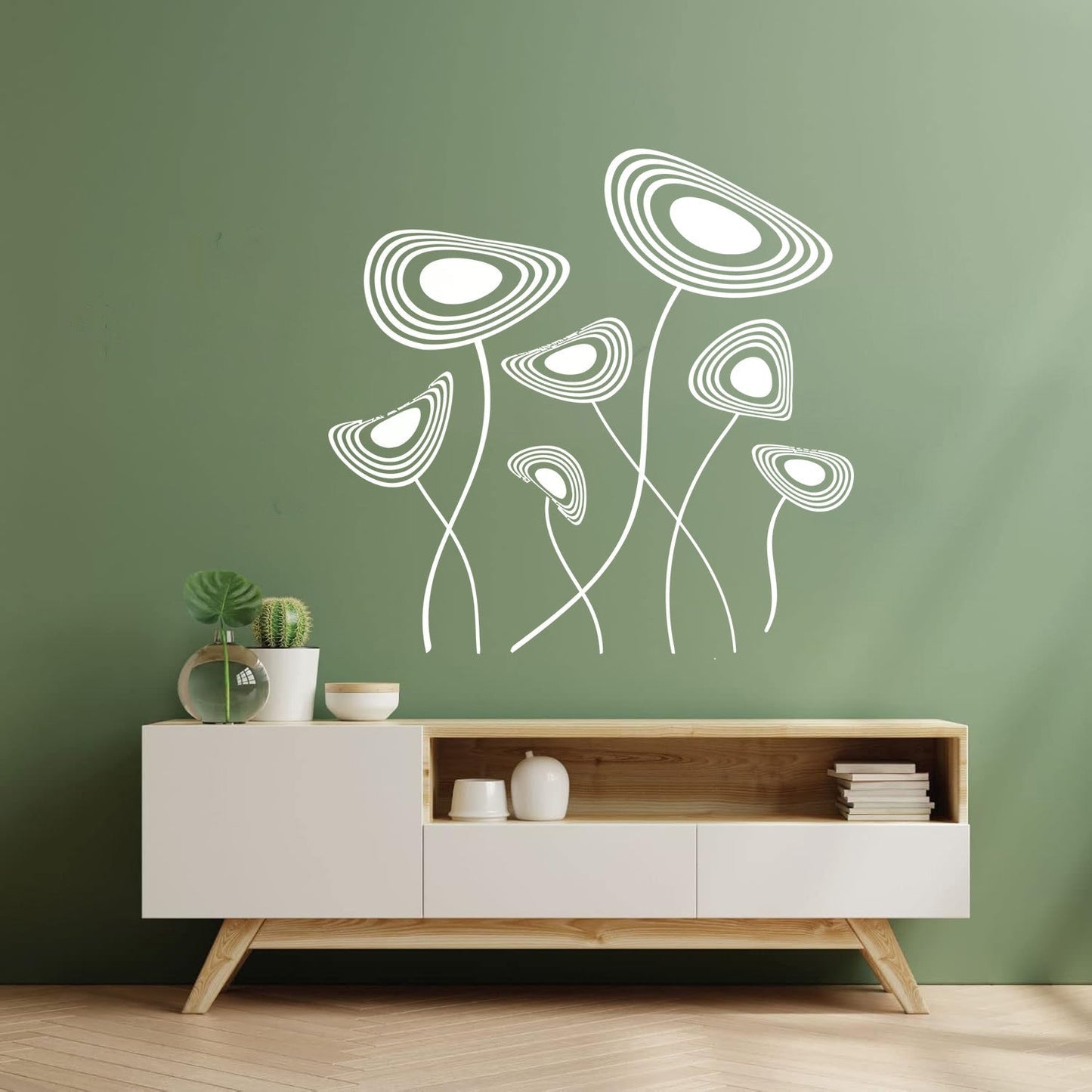 Fine Carving Decals Abstract Flowers House Car Body Decoration