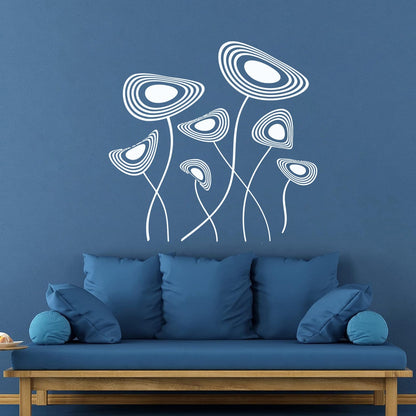 Fine Carving Decals Abstract Flowers House Car Body Decoration