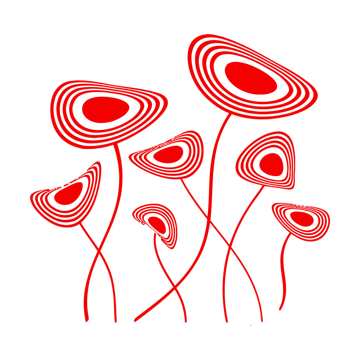 Fine Carving Decals Abstract Flowers House Car Body Decoration