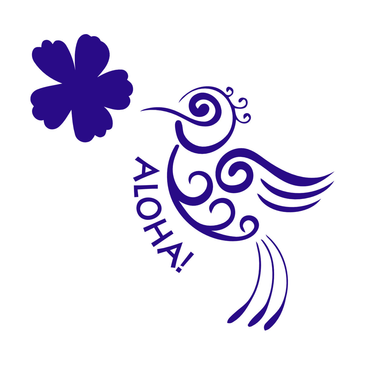 Aloha Bird Flower Hawaii Hawaiian Room Vinyl Wall Stickers Do Not Damage The Wall Surface