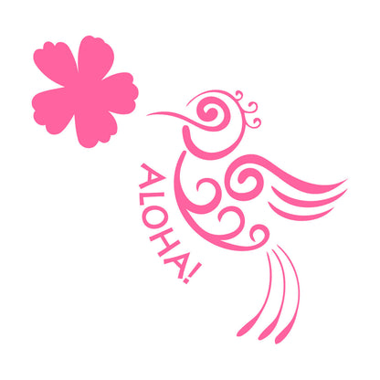 Aloha Bird Flower Hawaii Hawaiian Room Vinyl Wall Stickers Do Not Damage The Wall Surface