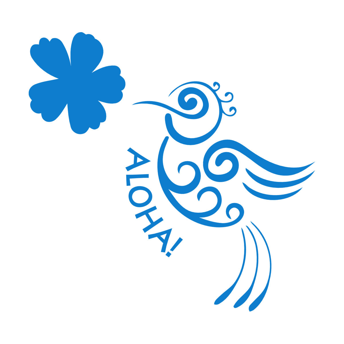 Aloha Bird Flower Hawaii Hawaiian Room Vinyl Wall Stickers Do Not Damage The Wall Surface