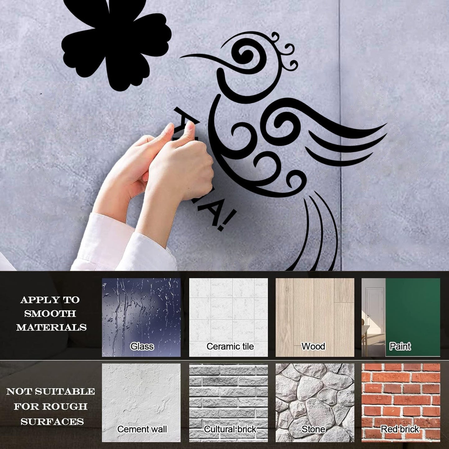 Aloha Bird Flower Hawaii Hawaiian Room Vinyl Wall Stickers Do Not Damage The Wall Surface