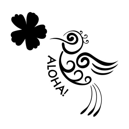 Aloha Bird Flower Hawaii Hawaiian Room Vinyl Wall Stickers Do Not Damage The Wall Surface